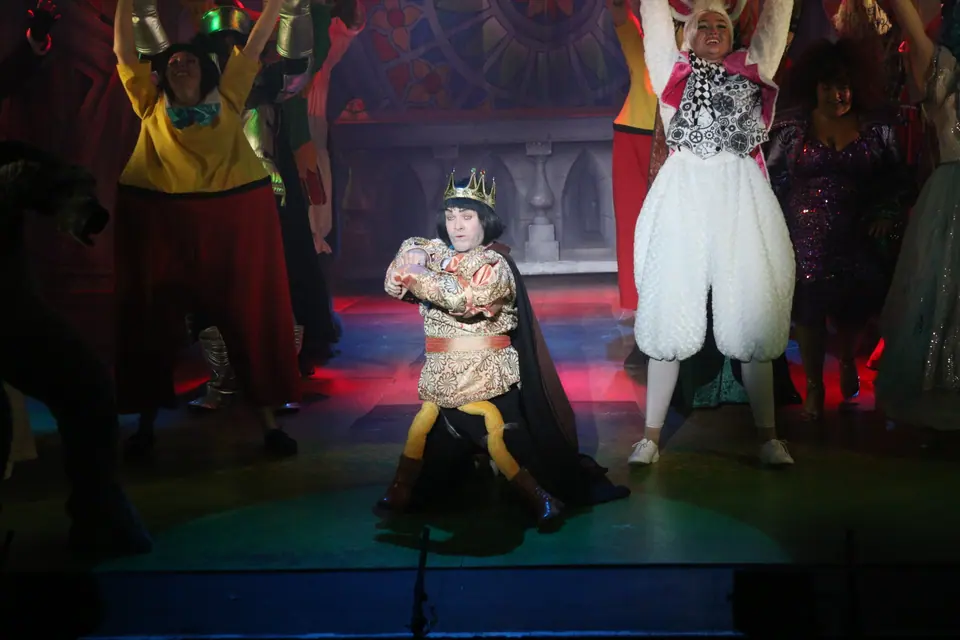 Willenhall Musical Theatre Company's 2023 production of Shrek the Musical at Dormston Mill Theatre, Sedgley. Photograph 163 of 165.