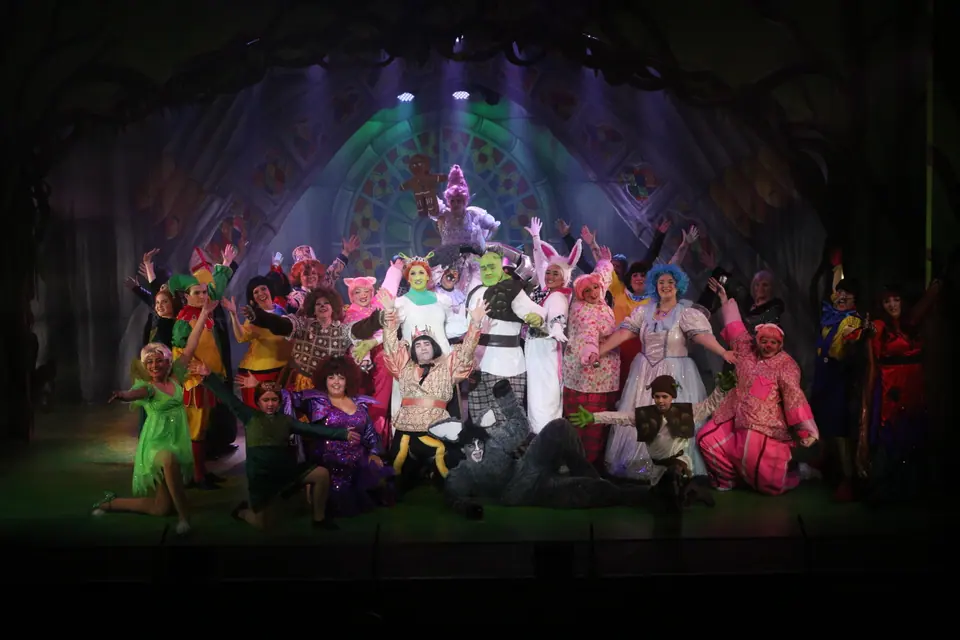 Willenhall Musical Theatre Company's 2023 production of Shrek the Musical at Dormston Mill Theatre, Sedgley. Photograph 165 of 165.