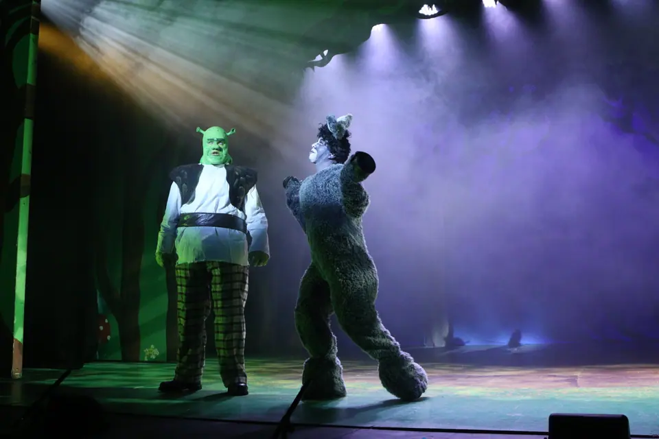 Willenhall Musical Theatre Company's 2023 production of Shrek the Musical at Dormston Mill Theatre, Sedgley. Photograph 33 of 165.