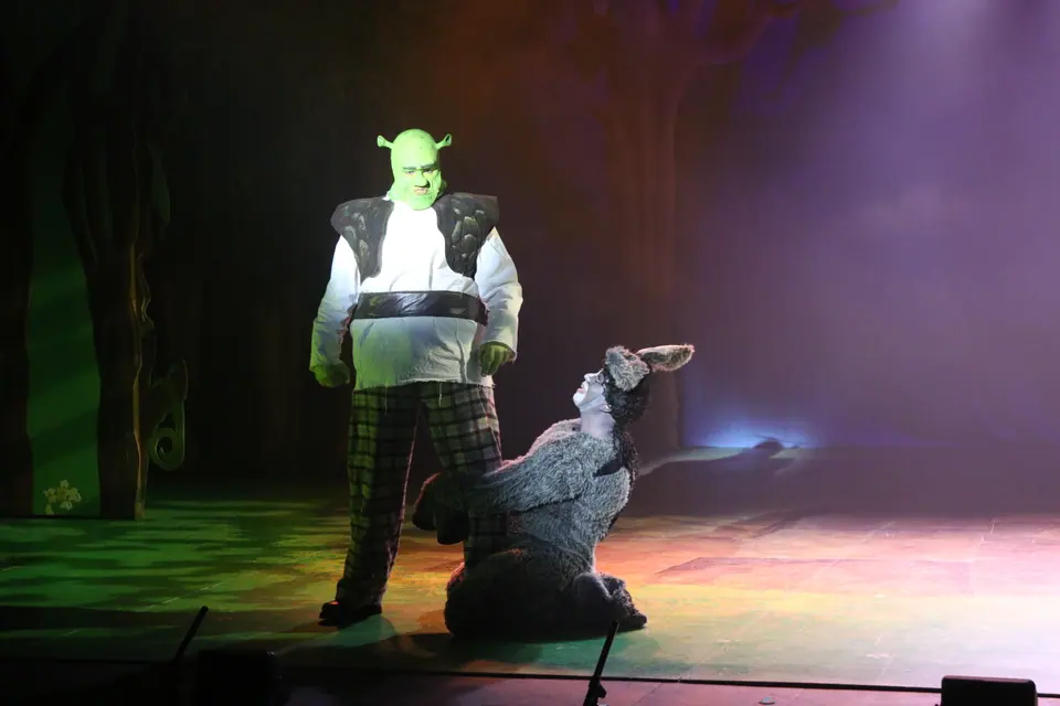 Willenhall Musical Theatre Company's 2023 production of Shrek the Musical at Dormston Mill Theatre, Sedgley. Photograph 35 of 165.