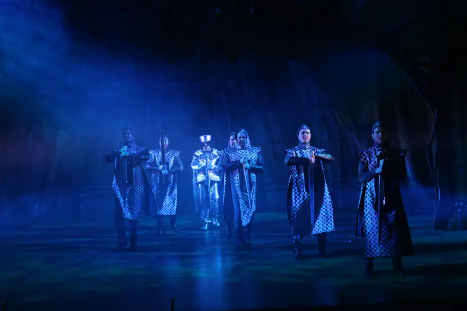 Willenhall Musical Theatre Company's 2023 production of Shrek the Musical at Dormston Mill Theatre, Sedgley. Photograph 36 of 165.