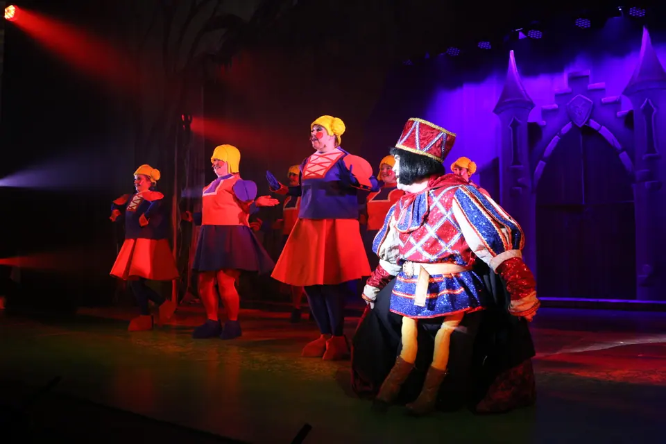 Willenhall Musical Theatre Company's 2023 production of Shrek the Musical at Dormston Mill Theatre, Sedgley. Photograph 48 of 165.
