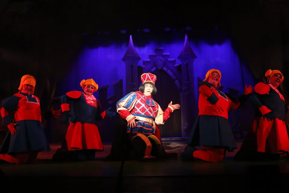 Willenhall Musical Theatre Company's 2023 production of Shrek the Musical at Dormston Mill Theatre, Sedgley. Photograph 49 of 165.