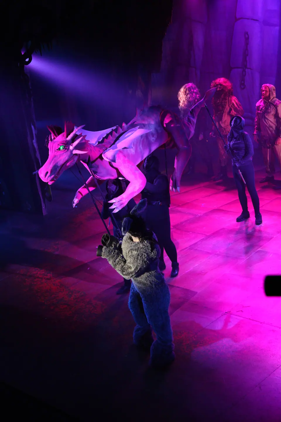 Willenhall Musical Theatre Company's 2023 production of Shrek the Musical at Dormston Mill Theatre, Sedgley. Photograph 69 of 165.