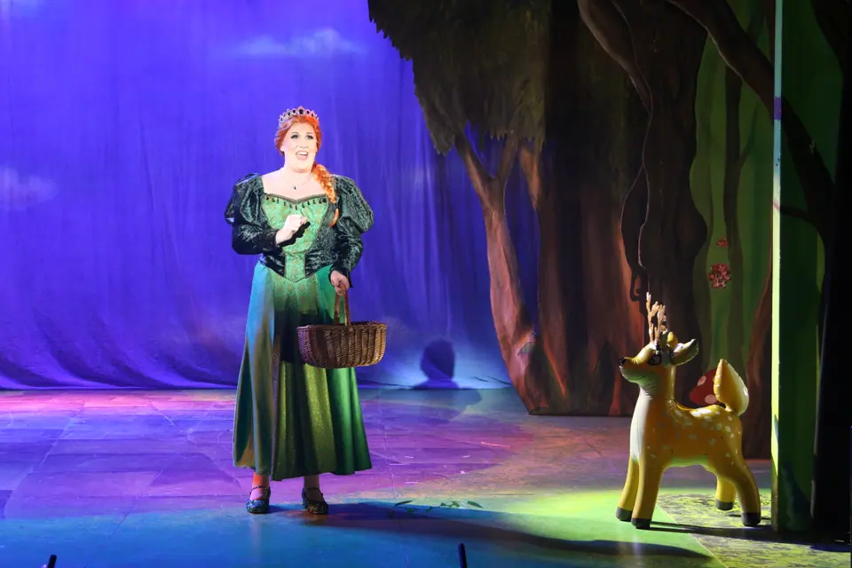Willenhall Musical Theatre Company's 2023 production of Shrek the Musical at Dormston Mill Theatre, Sedgley. Photograph 90 of 165.