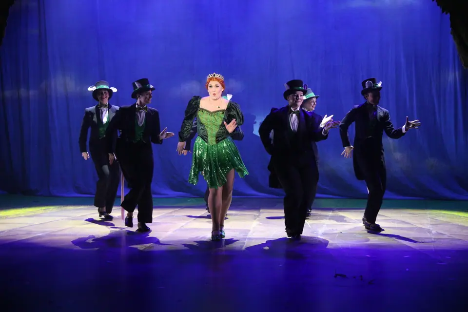 Willenhall Musical Theatre Company's 2023 production of Shrek the Musical at Dormston Mill Theatre, Sedgley. Photograph 95 of 165.
