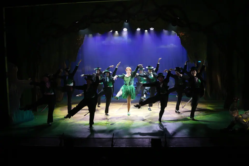 Willenhall Musical Theatre Company's 2023 production of Shrek the Musical at Dormston Mill Theatre, Sedgley. Photograph 97 of 165.