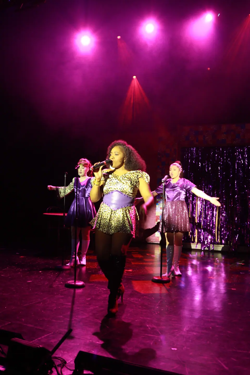 Willenhall Musical Theatre Company's 2019 production of Sister Act at Dormston Mill Theatre, Sedgley. Photograph 8 of 234.