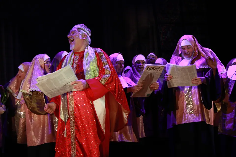 Willenhall Musical Theatre Company's 2019 production of Sister Act at Dormston Mill Theatre, Sedgley. Photograph 107 of 234.
