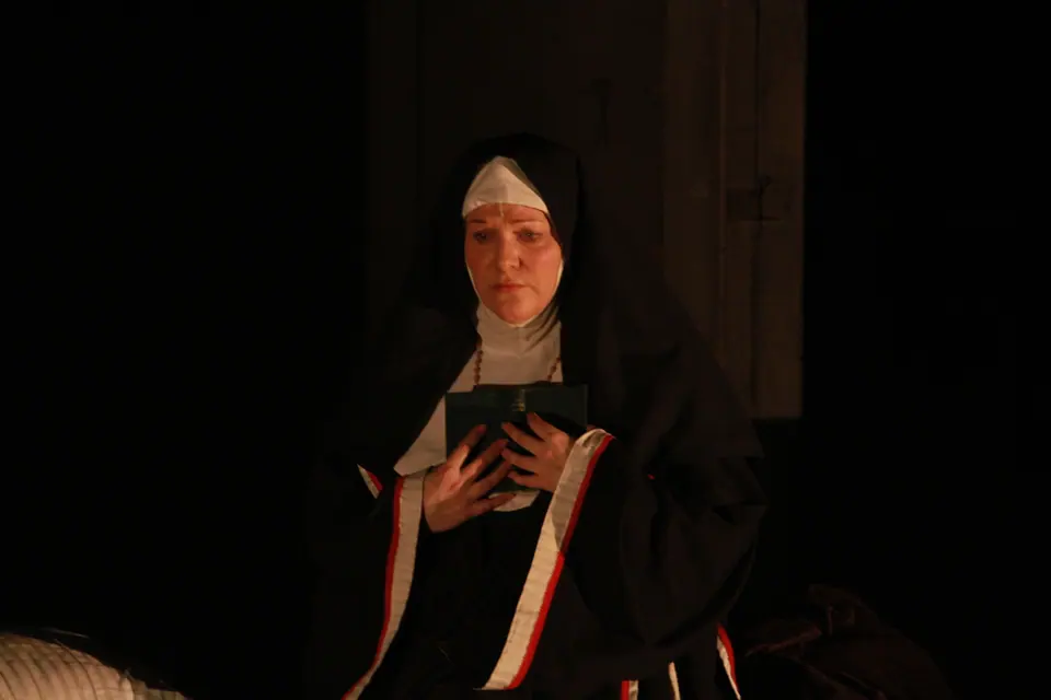 Willenhall Musical Theatre Company's 2019 production of Sister Act at Dormston Mill Theatre, Sedgley. Photograph 162 of 234.