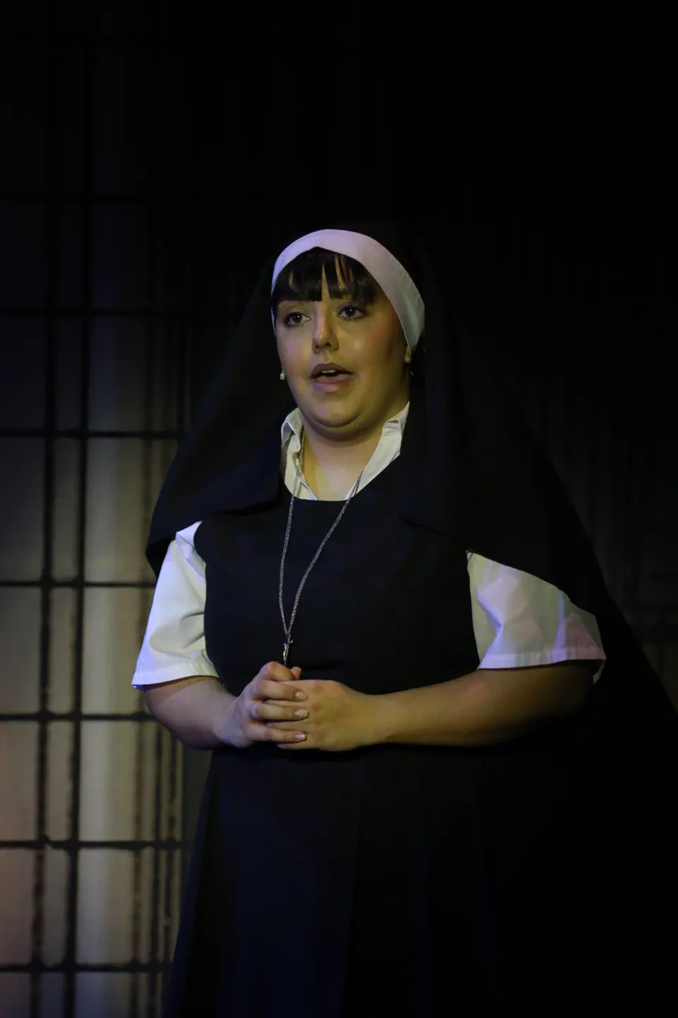 Willenhall Musical Theatre Company's 2019 production of Sister Act at Dormston Mill Theatre, Sedgley. Photograph 165 of 234.