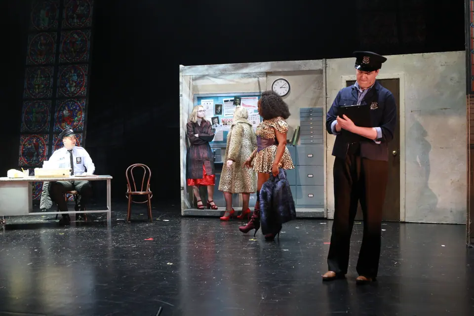 Willenhall Musical Theatre Company's 2019 production of Sister Act at Dormston Mill Theatre, Sedgley. Photograph 18 of 234.
