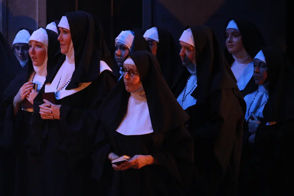 Willenhall Musical Theatre Company's 2019 production of Sister Act at Dormston Mill Theatre, Sedgley. Photograph 200 of 234.