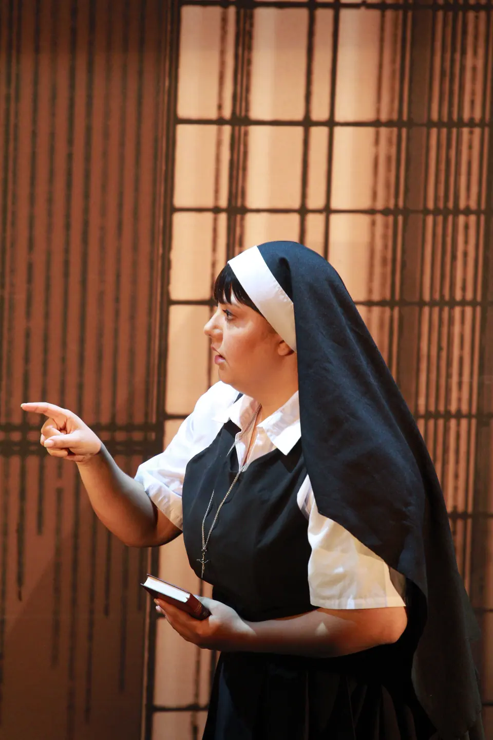Willenhall Musical Theatre Company's 2019 production of Sister Act at Dormston Mill Theatre, Sedgley. Photograph 41 of 234.