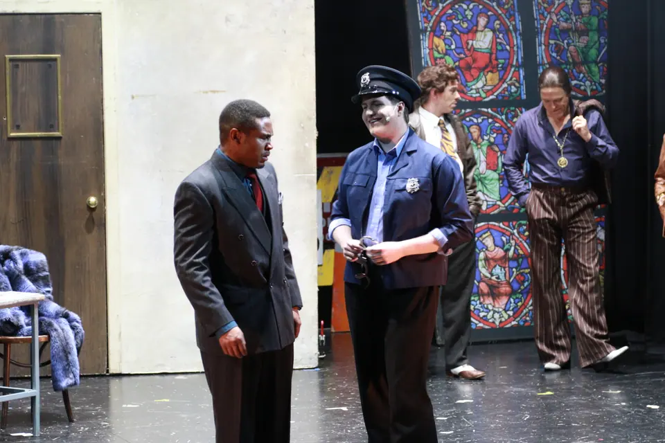 Willenhall Musical Theatre Company's 2019 production of Sister Act at Dormston Mill Theatre, Sedgley. Photograph 42 of 234.