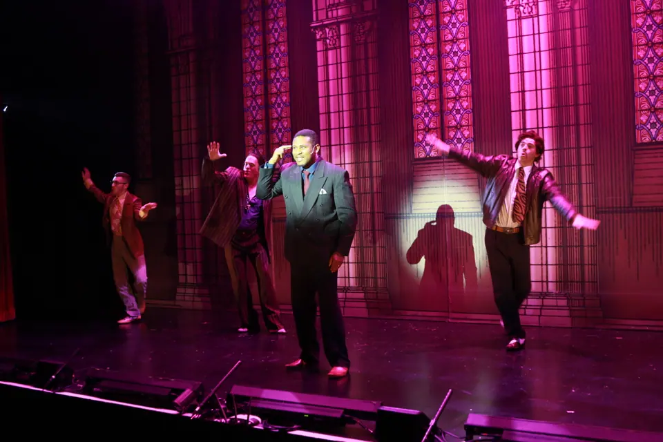 Willenhall Musical Theatre Company's 2019 production of Sister Act at Dormston Mill Theatre, Sedgley. Photograph 50 of 234.