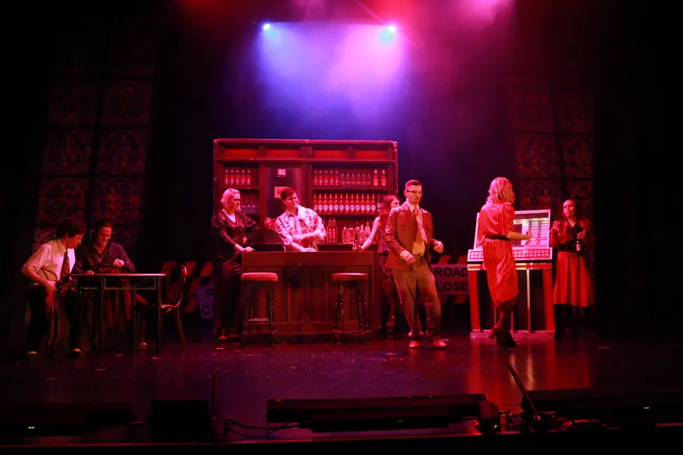 Willenhall Musical Theatre Company's 2019 production of Sister Act at Dormston Mill Theatre, Sedgley. Photograph 52 of 234.