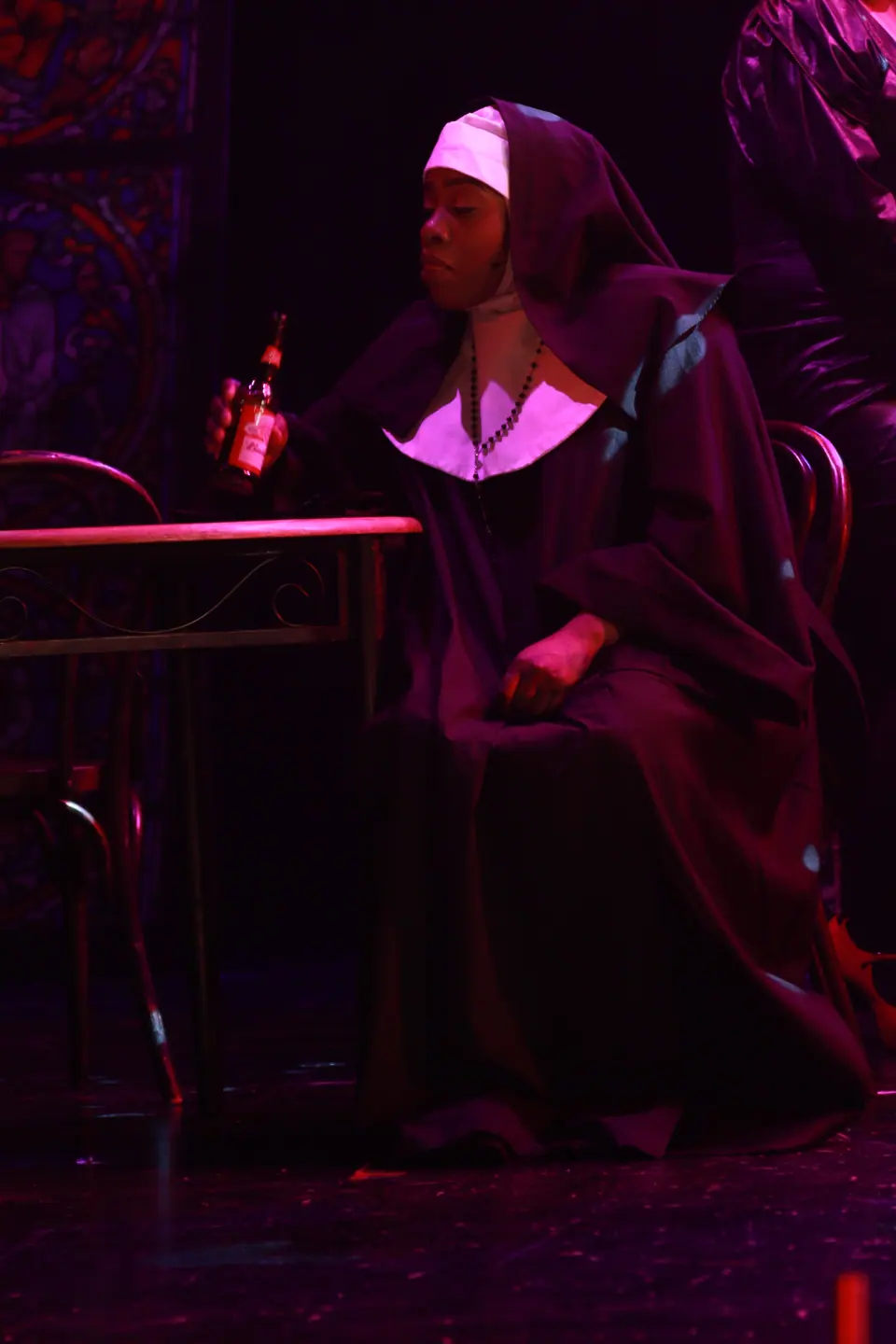 Willenhall Musical Theatre Company's 2019 production of Sister Act at Dormston Mill Theatre, Sedgley. Photograph 55 of 234.