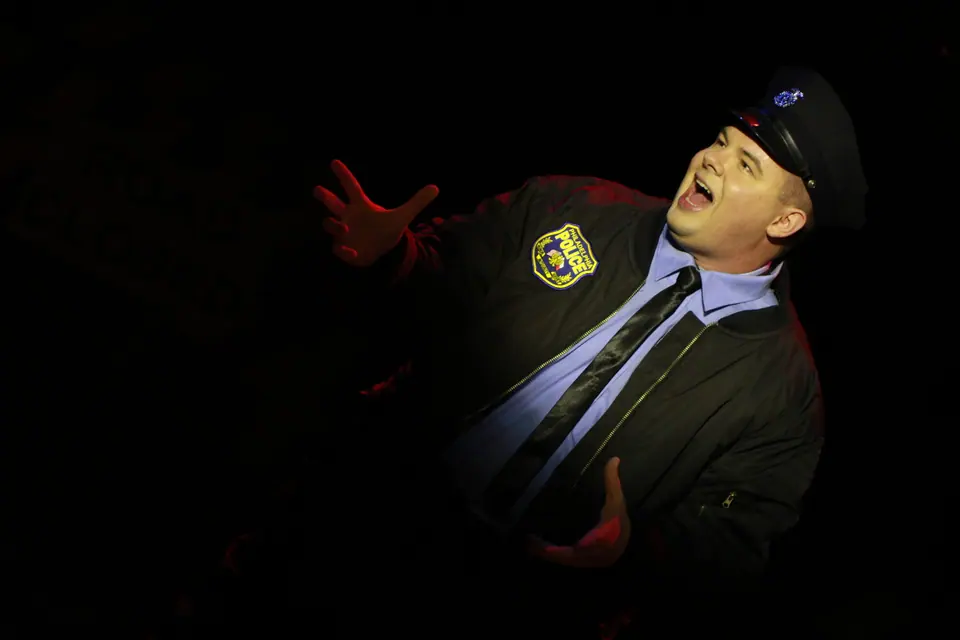 Willenhall Musical Theatre Company's 2019 production of Sister Act at Dormston Mill Theatre, Sedgley. Photograph 61 of 234.