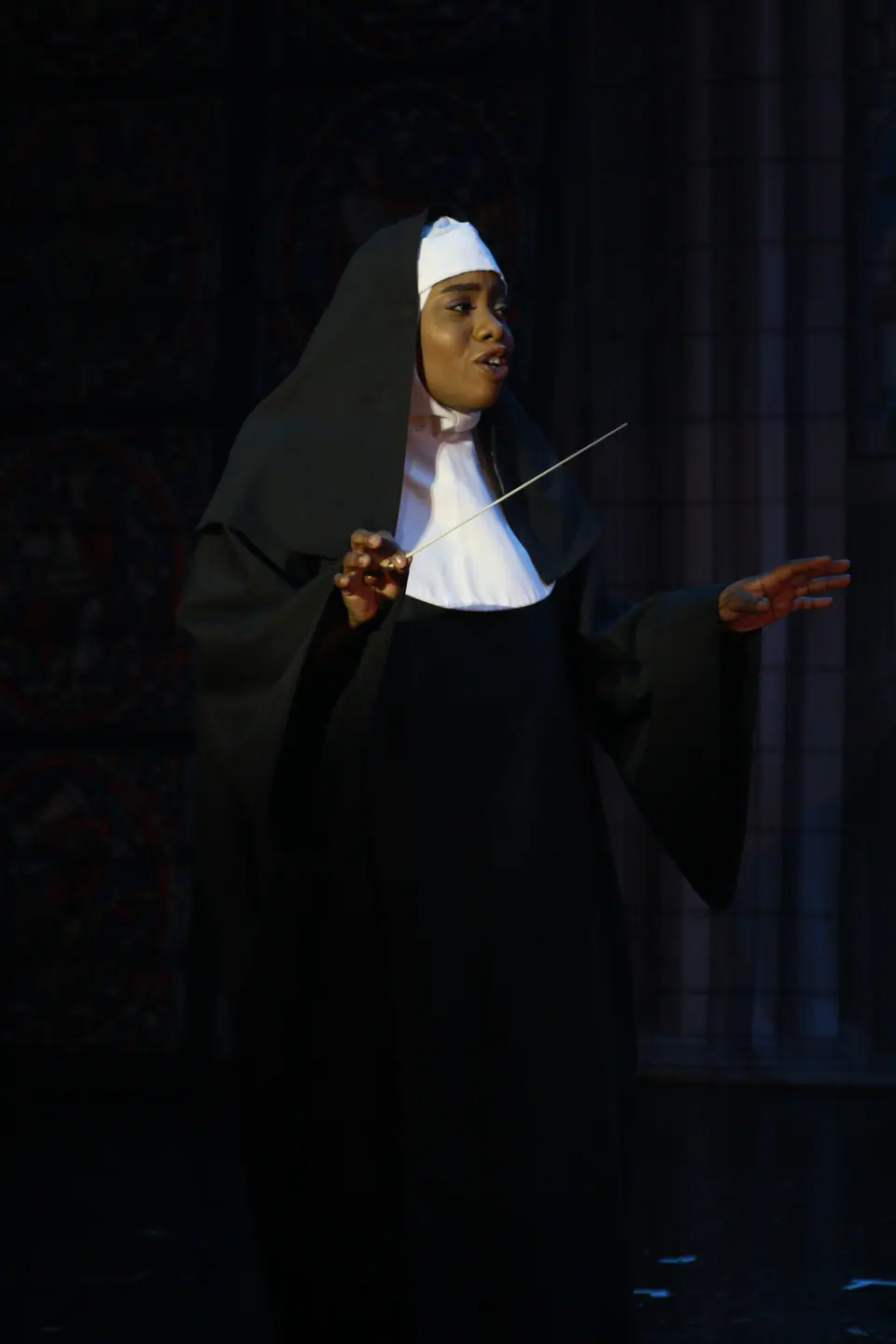 Willenhall Musical Theatre Company's 2019 production of Sister Act at Dormston Mill Theatre, Sedgley. Photograph 67 of 234.