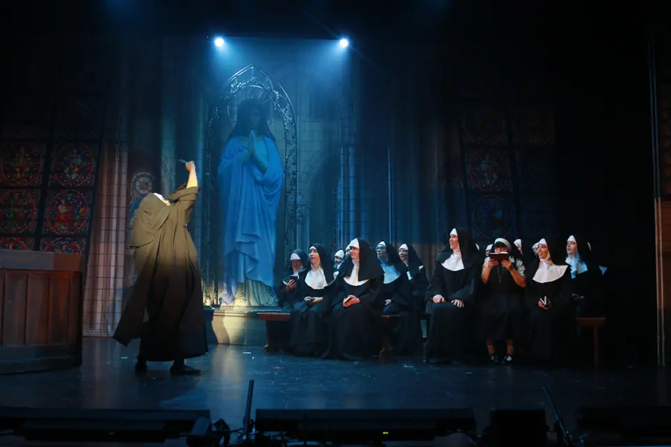 Willenhall Musical Theatre Company's 2019 production of Sister Act at Dormston Mill Theatre, Sedgley. Photograph 68 of 234.