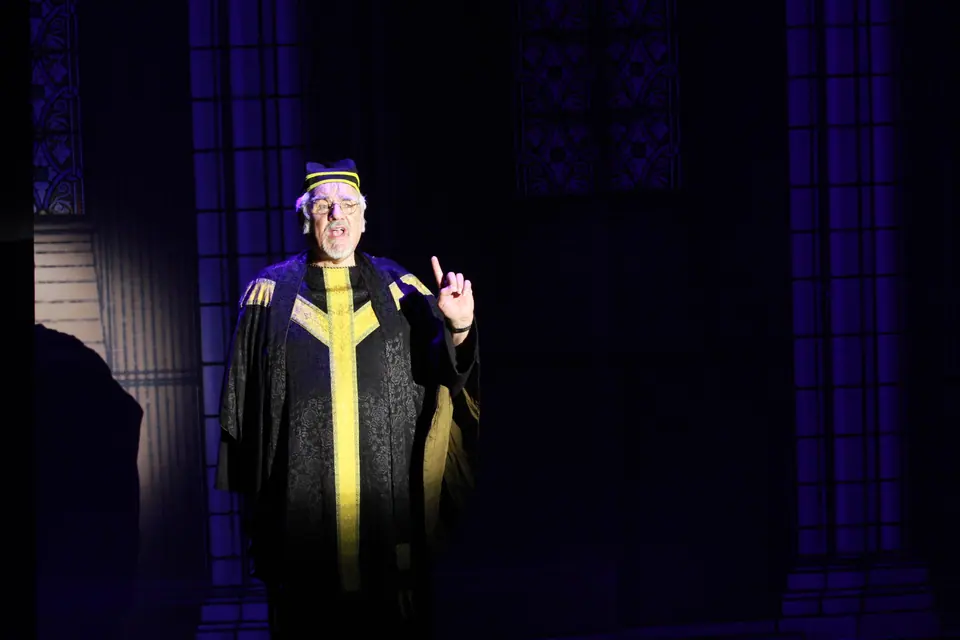 Willenhall Musical Theatre Company's 2019 production of Sister Act at Dormston Mill Theatre, Sedgley. Photograph 79 of 234.