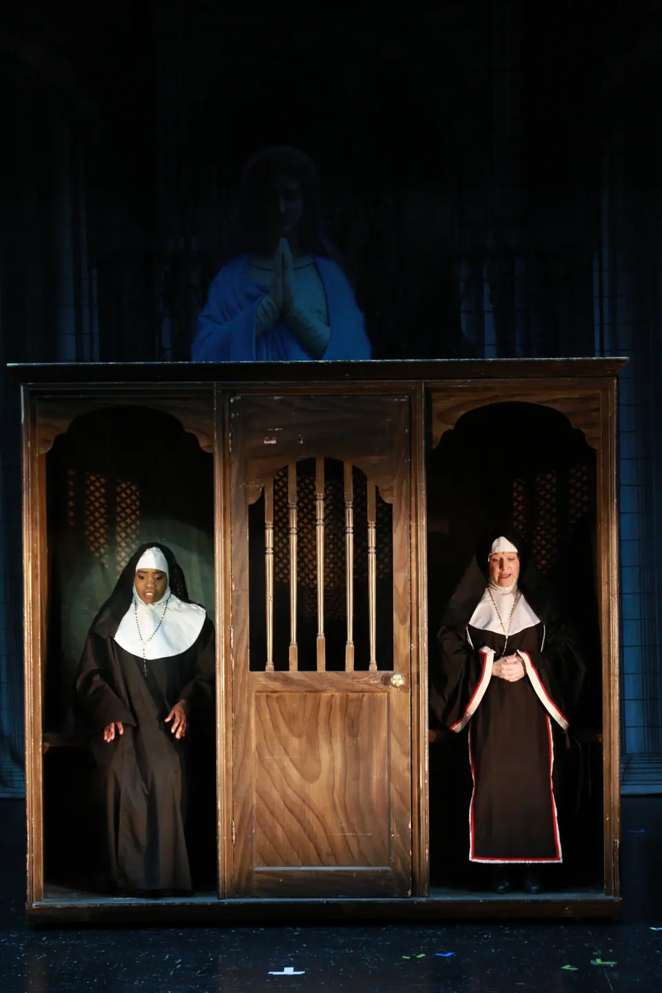 Willenhall Musical Theatre Company's 2019 production of Sister Act at Dormston Mill Theatre, Sedgley. Photograph 96 of 234.