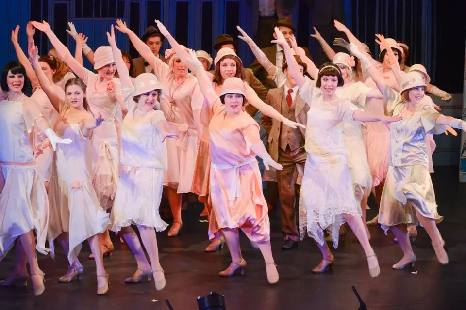 Willenhall Musical Theatre Company's 2014 production of Thoroughly Modern Millie at Dormston Mill Theatre, Sedgley. Photograph 2 of 30.