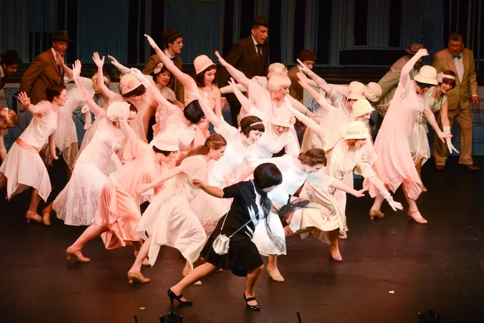 Willenhall Musical Theatre Company's 2014 production of Thoroughly Modern Millie at Dormston Mill Theatre, Sedgley. Photograph 3 of 30.