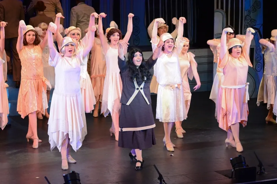 Willenhall Musical Theatre Company's 2014 production of Thoroughly Modern Millie at Dormston Mill Theatre, Sedgley. Photograph 5 of 30.