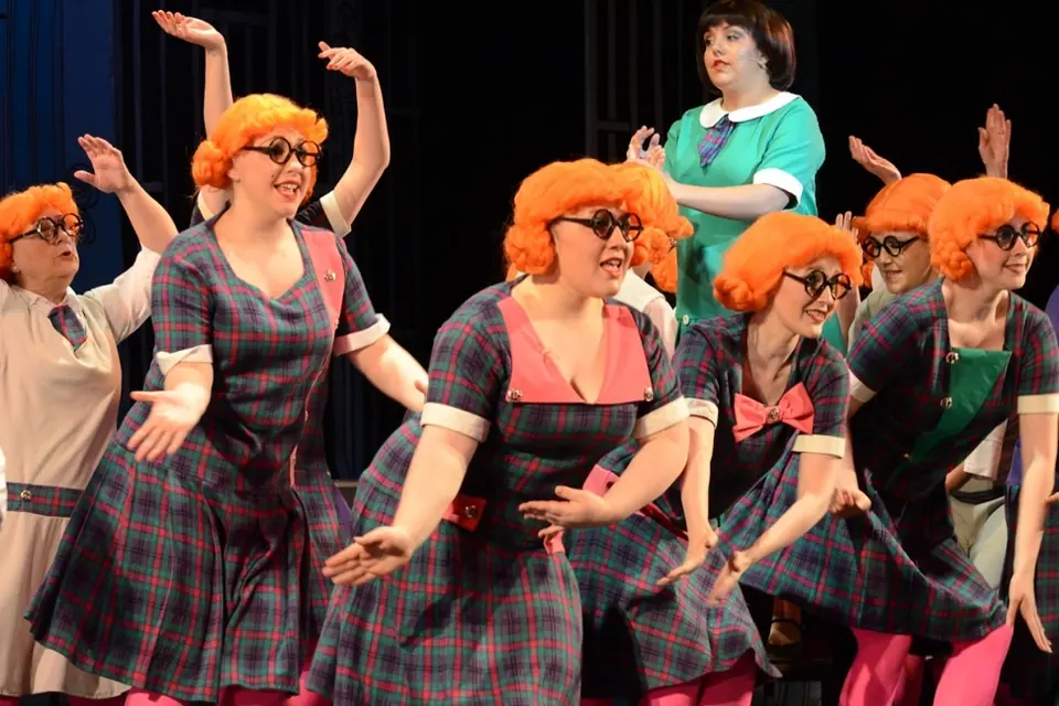 Willenhall Musical Theatre Company's 2014 production of Thoroughly Modern Millie at Dormston Mill Theatre, Sedgley. Photograph 6 of 30.