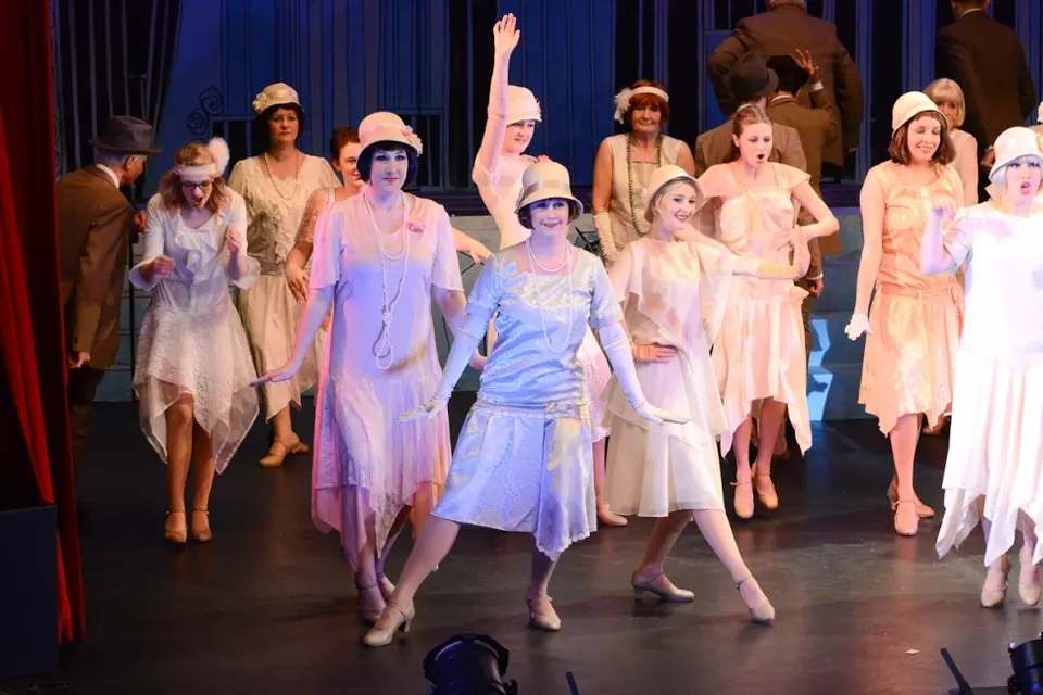Willenhall Musical Theatre Company's 2014 production of Thoroughly Modern Millie at Dormston Mill Theatre, Sedgley. Photograph 9 of 30.