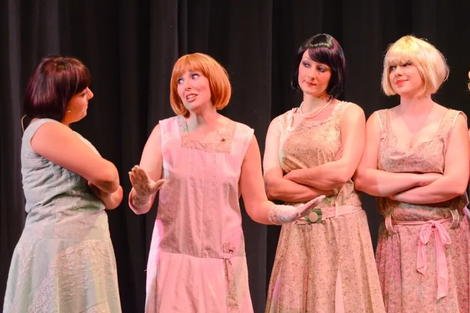 Willenhall Musical Theatre Company's 2014 production of Thoroughly Modern Millie at Dormston Mill Theatre, Sedgley. Photograph 14 of 30.