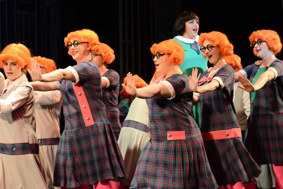 Willenhall Musical Theatre Company's 2014 production of Thoroughly Modern Millie at Dormston Mill Theatre, Sedgley. Photograph 15 of 30.