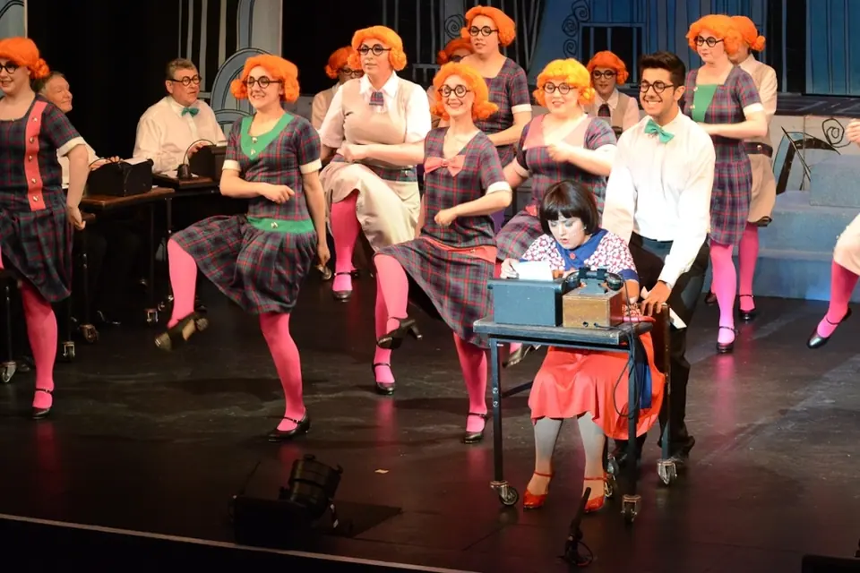 Willenhall Musical Theatre Company's 2014 production of Thoroughly Modern Millie at Dormston Mill Theatre, Sedgley. Photograph 19 of 30.
