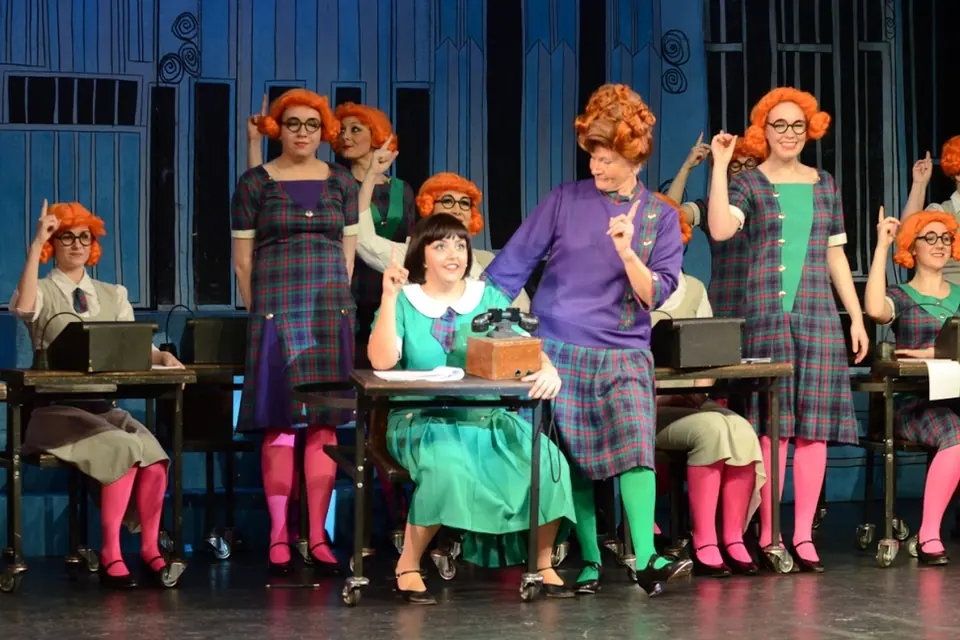 Willenhall Musical Theatre Company's 2014 production of Thoroughly Modern Millie at Dormston Mill Theatre, Sedgley. Photograph 21 of 30.