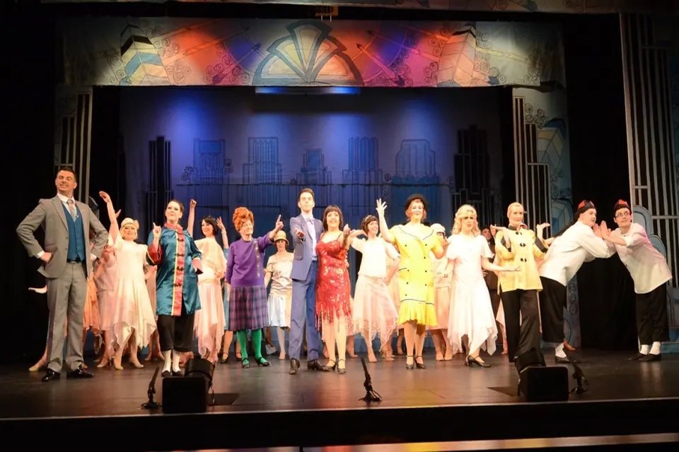 Willenhall Musical Theatre Company's 2014 production of Thoroughly Modern Millie at Dormston Mill Theatre, Sedgley. Photograph 23 of 30.