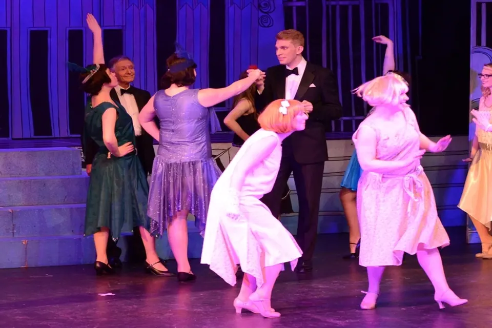 Willenhall Musical Theatre Company's 2014 production of Thoroughly Modern Millie at Dormston Mill Theatre, Sedgley. Photograph 24 of 30.