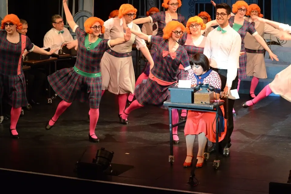 Willenhall Musical Theatre Company's 2014 production of Thoroughly Modern Millie at Dormston Mill Theatre, Sedgley. Photograph 26 of 30.
