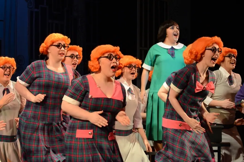 Willenhall Musical Theatre Company's 2014 production of Thoroughly Modern Millie at Dormston Mill Theatre, Sedgley. Photograph 28 of 30.