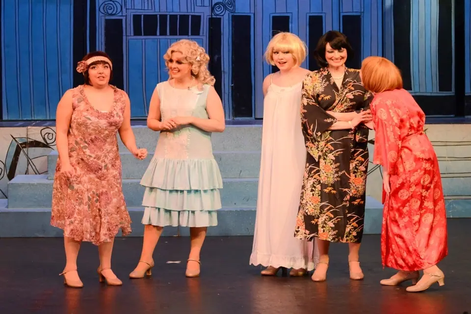 Willenhall Musical Theatre Company's 2014 production of Thoroughly Modern Millie at Dormston Mill Theatre, Sedgley. Photograph 27 of 104.