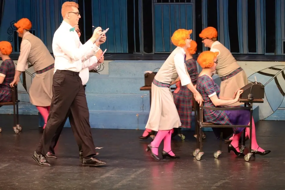 Willenhall Musical Theatre Company's 2014 production of Thoroughly Modern Millie at Dormston Mill Theatre, Sedgley. Photograph 28 of 104.