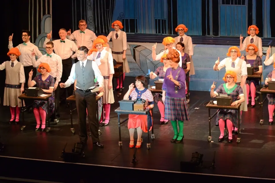Willenhall Musical Theatre Company's 2014 production of Thoroughly Modern Millie at Dormston Mill Theatre, Sedgley. Photograph 29 of 104.