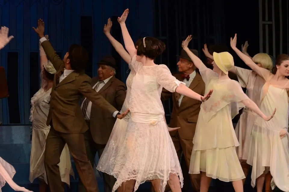 Willenhall Musical Theatre Company's 2014 production of Thoroughly Modern Millie at Dormston Mill Theatre, Sedgley. Photograph 37 of 104.