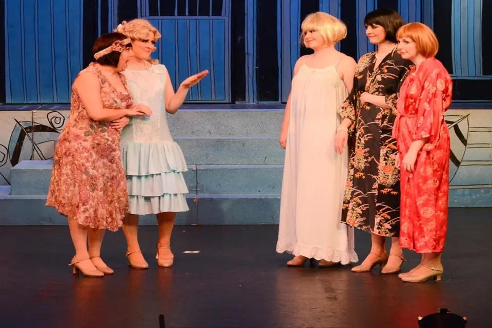 Willenhall Musical Theatre Company's 2014 production of Thoroughly Modern Millie at Dormston Mill Theatre, Sedgley. Photograph 39 of 104.