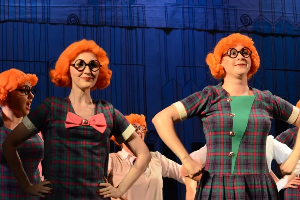 Willenhall Musical Theatre Company's 2014 production of Thoroughly Modern Millie at Dormston Mill Theatre, Sedgley. Photograph 46 of 104.
