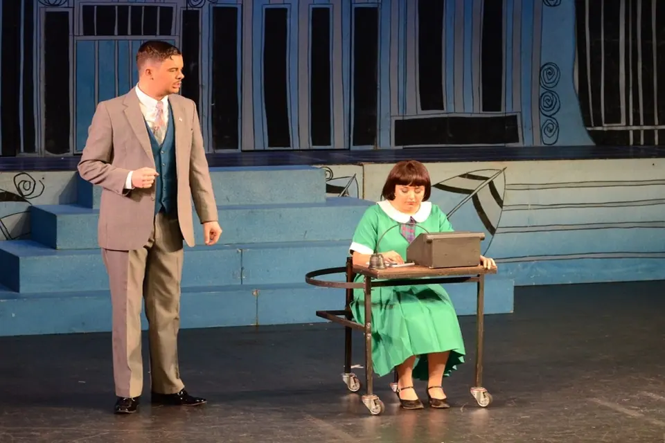 Willenhall Musical Theatre Company's 2014 production of Thoroughly Modern Millie at Dormston Mill Theatre, Sedgley. Photograph 48 of 104.