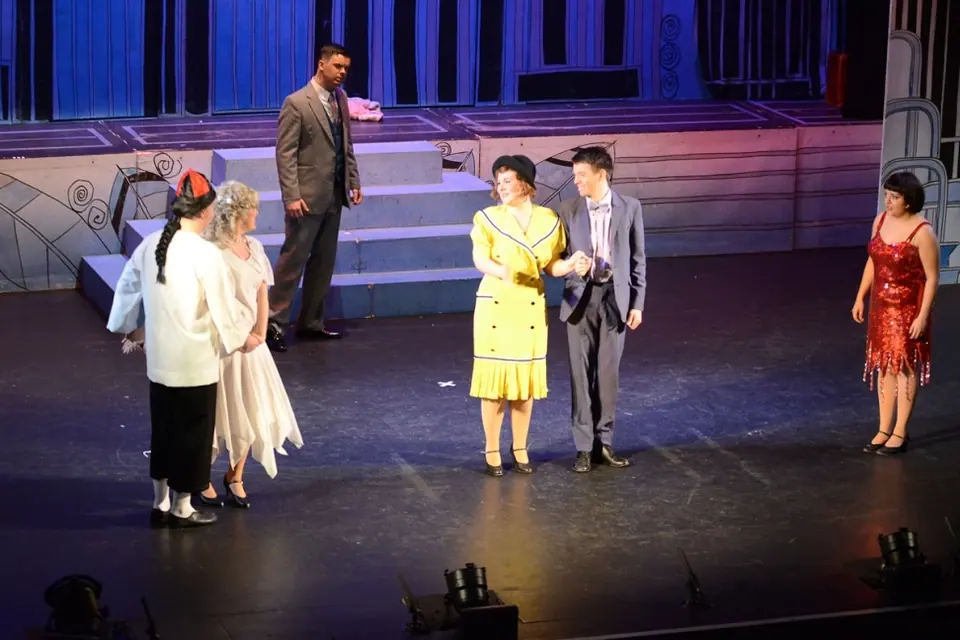 Willenhall Musical Theatre Company's 2014 production of Thoroughly Modern Millie at Dormston Mill Theatre, Sedgley. Photograph 50 of 104.