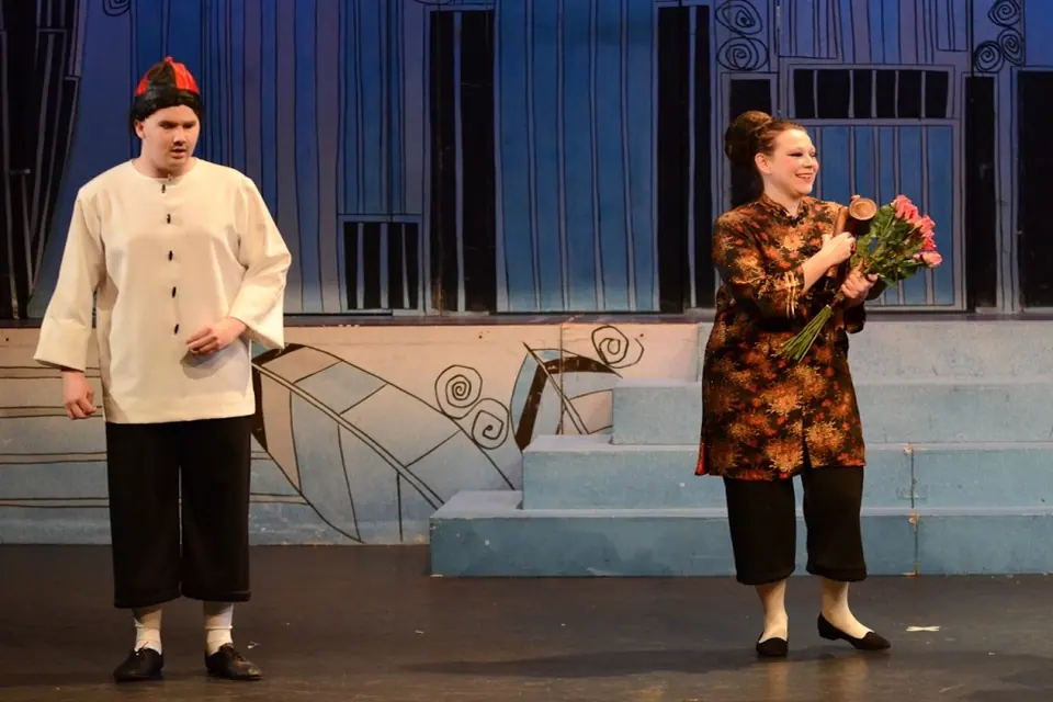 Willenhall Musical Theatre Company's 2014 production of Thoroughly Modern Millie at Dormston Mill Theatre, Sedgley. Photograph 57 of 104.