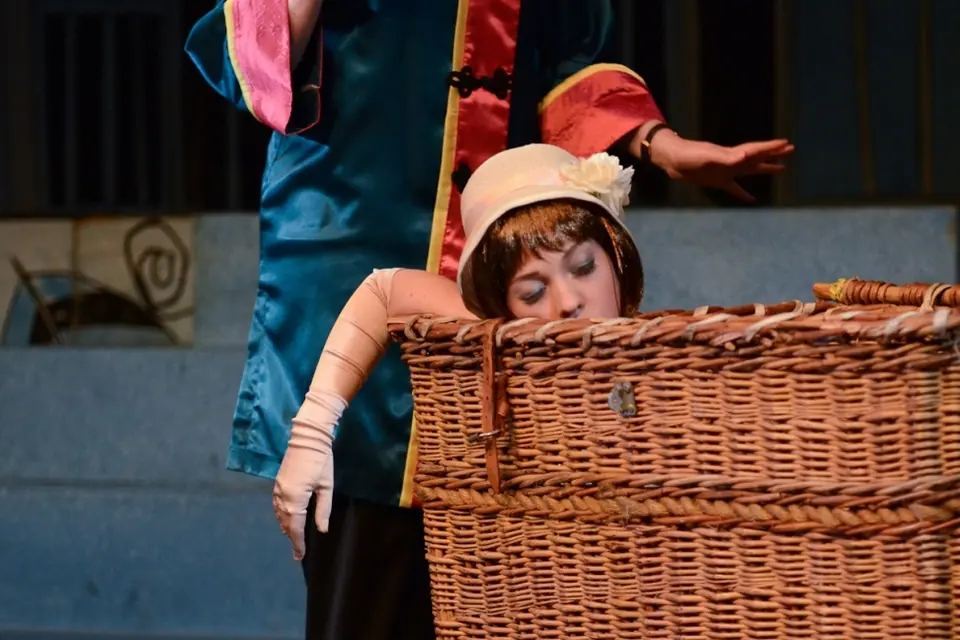 Willenhall Musical Theatre Company's 2014 production of Thoroughly Modern Millie at Dormston Mill Theatre, Sedgley. Photograph 59 of 104.